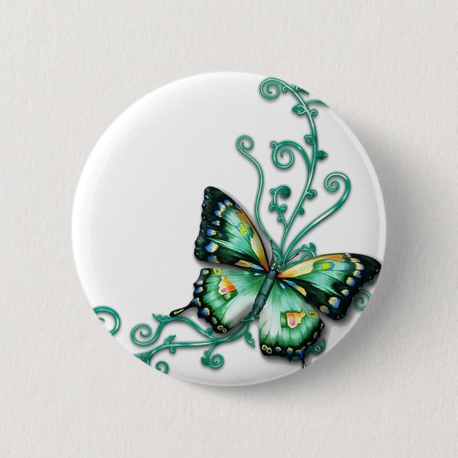 green butterfly button (Front)