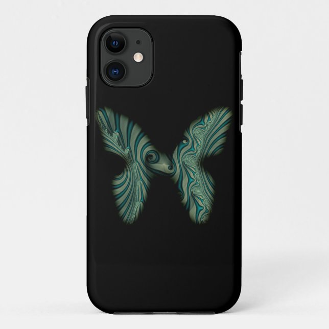green butterfly Case-Mate iPhone case (Back)