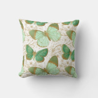 Green Butterfly Floral Garden Mint Aesthetic