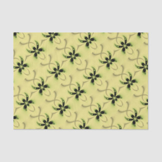 Green Butterfly Fractal Tissue Paper