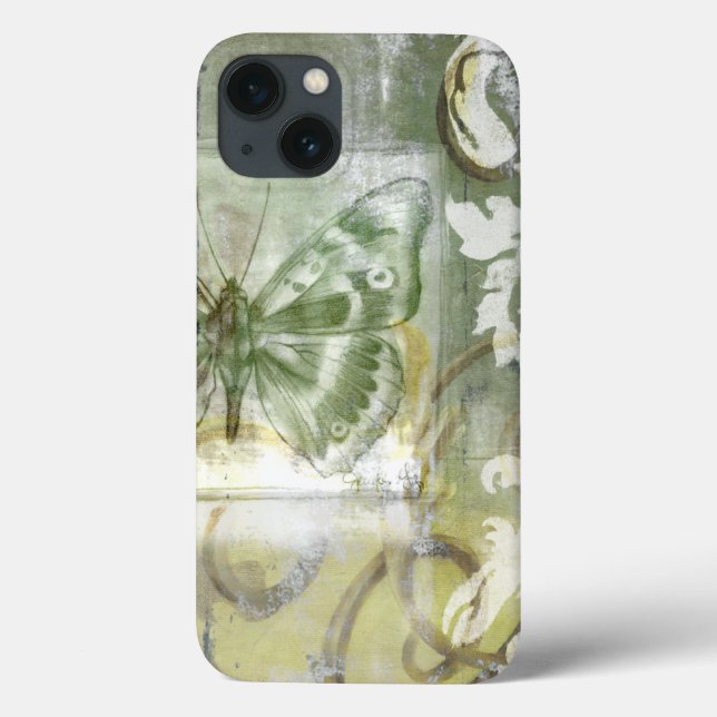 Green Butterfly Inset with Ironwork Gate Case-Mate iPhone Case (Back)