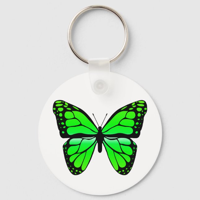 Green Butterfly Keychain (Front)