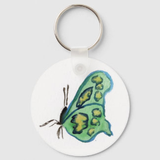 Green Butterfly Keychain Pendant
