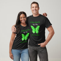 Green Butterfly Liver Cancer Awareness T-Shirt