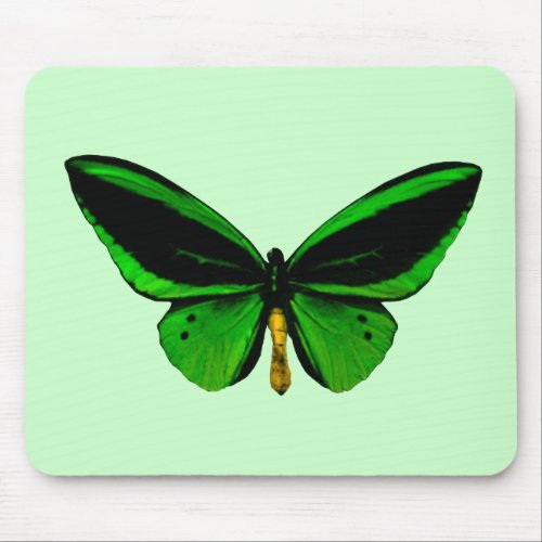 Green Butterfly Mouse Pad