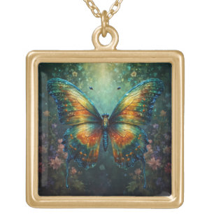 Green Butterfly Necklace