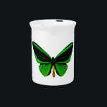 Green Butterfly Pitcher<br><div class="desc">Complement your dining room or kitchen and freshen up your table's look with this decorative and functional pitcher. An elegant way to serve water, milk, juice or iced tea at any meal or use it to hold utensils, brushes, or a bouquet on the table. Ideal for both indoor and outdoor...</div>