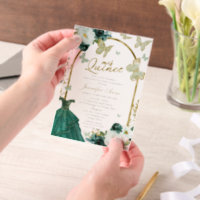 Green Butterfly Spanish Quinceanera