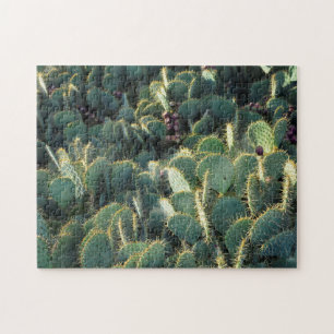 Green Cacti Jigsaw Puzzle