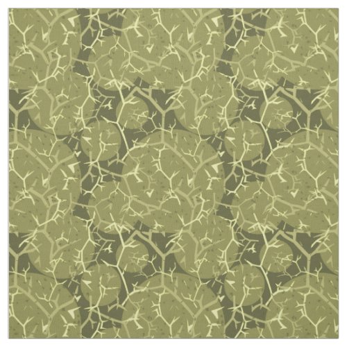 Green Cactus Camouflage Pattern Fabric