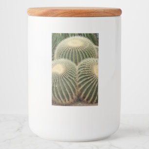 Green Cactus Food Container Label
