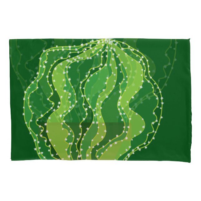 Green cactus: natural abstract motif. pillow case (Front)