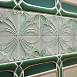 Green Calla Lily Backsplash Repro Art Nouveau Ceramic Tile<br><div class="desc">Welcome to CreaTile! Here you will find handmade tile designs that I have personally crafted and vintage ceramic and porcelain clay tiles, whether stained or natural. I love to design tile and ceramic products, hoping to give you a way to transform your home into something you enjoy visiting again and...</div>