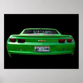 Green Camaro Poster