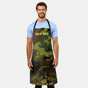 Green Cammo Apron