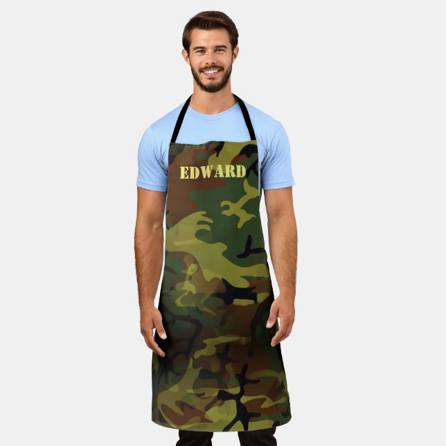 Green Cammo Apron (Worn)