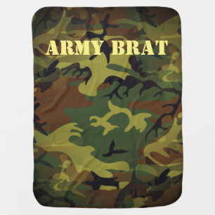Green Cammo Baby Blanket