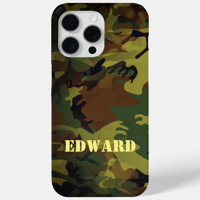 Green Cammo Case-Mate iPhone Case (Back)