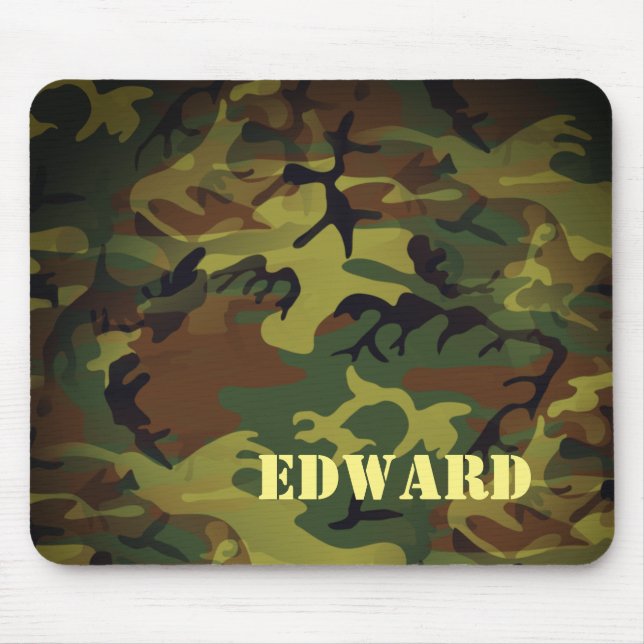 Green Cammo Mouse Pad (Front)