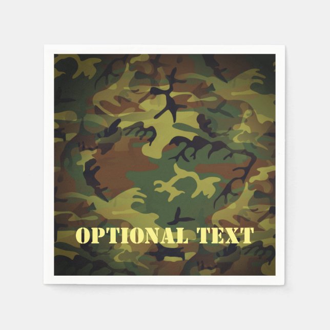 Green Cammo Napkins (Front)