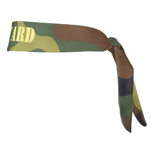 Green Cammo Tie Headband