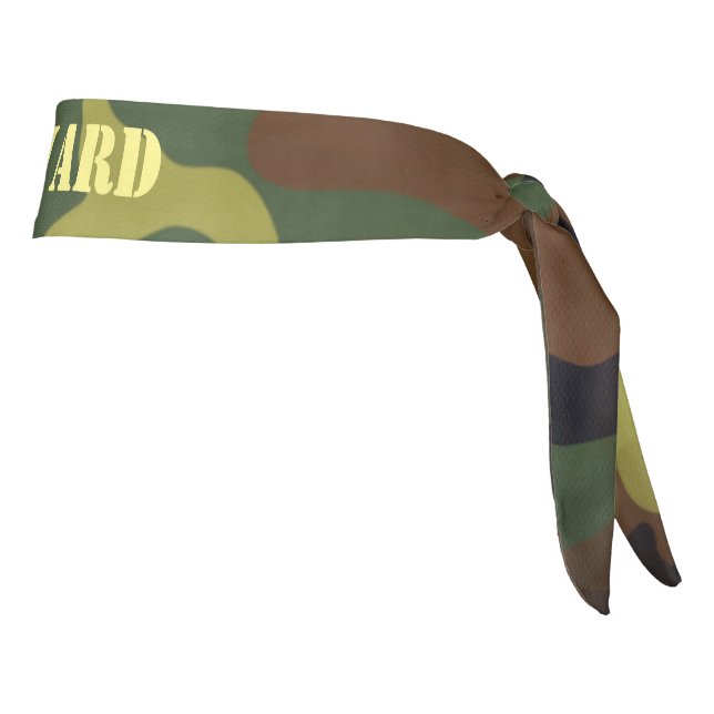 Green Cammo Tie Headband (Rotate 90)