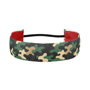 Green Camo Athletic Headband