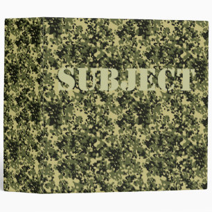 Green Camo Binder