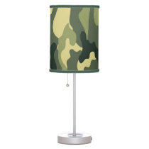 Green Camo Boy's bedroom or baby nursery lamp