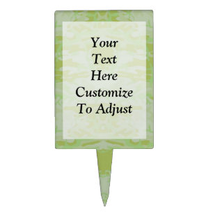 Green camo cake topper