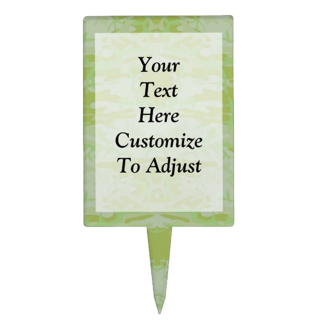 Green camo cake topper (Front)