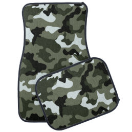 Green Camo Car Floor Mat