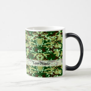 Green camo color morph mug