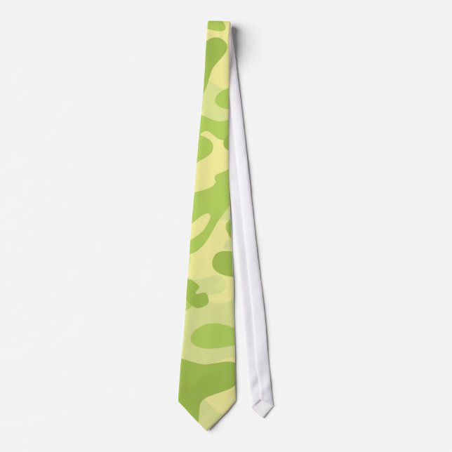 Green Camo Design Tie (Front)