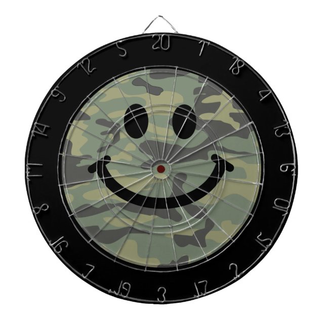 Green Camo Face Dartboard (Front)