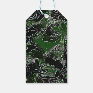 Green Camo   Gift Tags