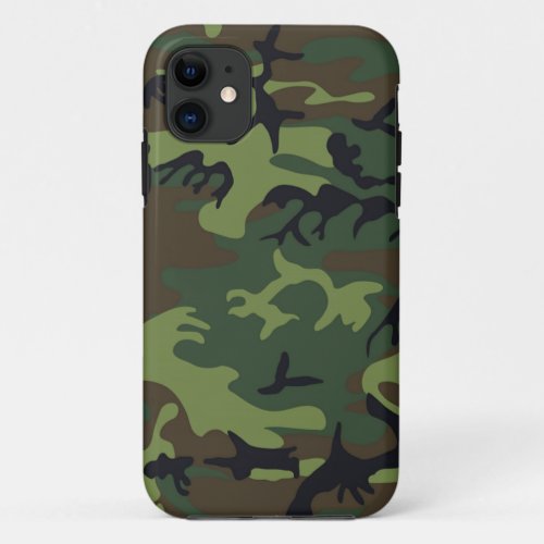 Green Camo iPhone 5S Shell wIDCredit Card Holder iPhone 11 Case
