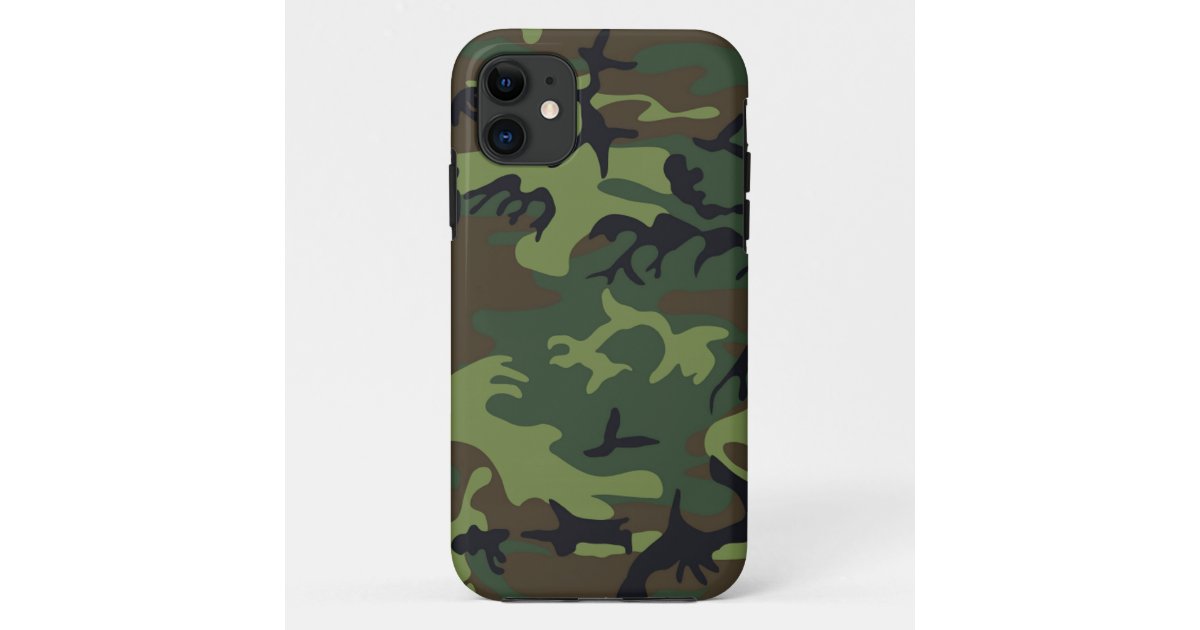 Green Camo Iphone 5s Shell W Id Credit Card Holder Case Mate Iphone Case Zazzle Com