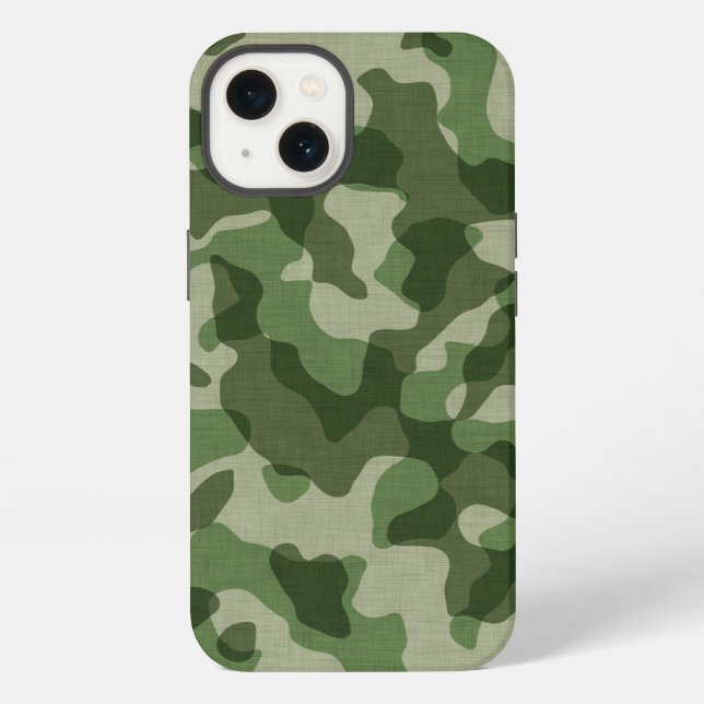 Green Camo Iphone Case (Back)