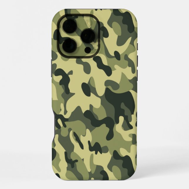 Green Camo Iphone Case (Back)