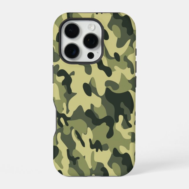 Green Camo Iphone Case (Back)