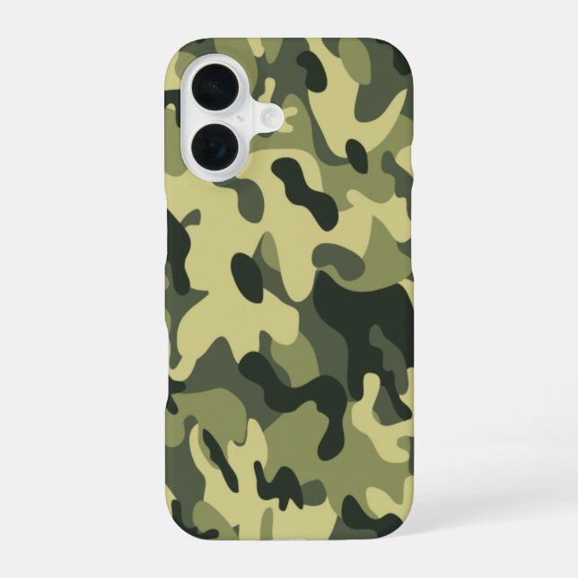 Green Camo Iphone Case (Back)