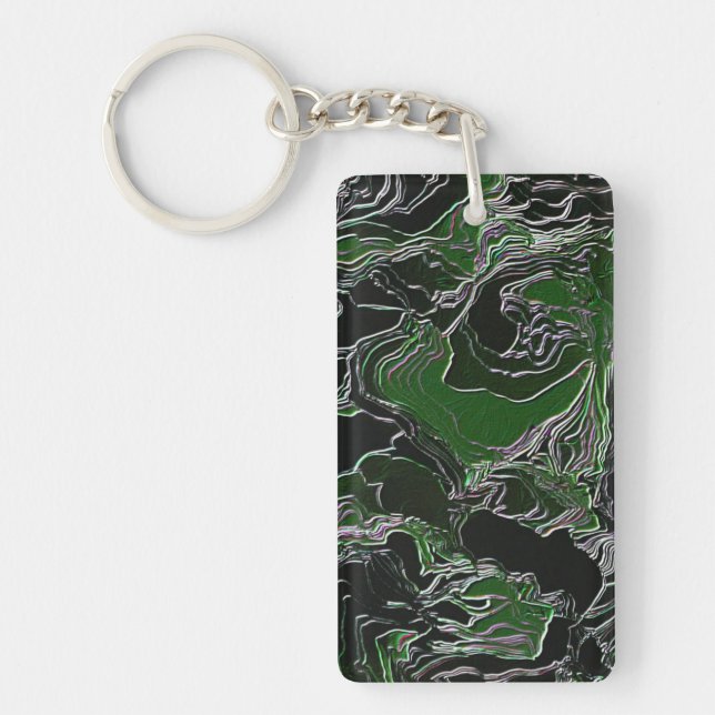 Green Camo Keychain (Front)