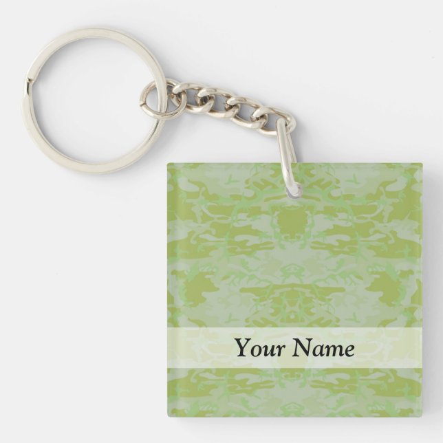 Green camo keychain (Front)