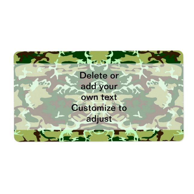Green camo label (Front)