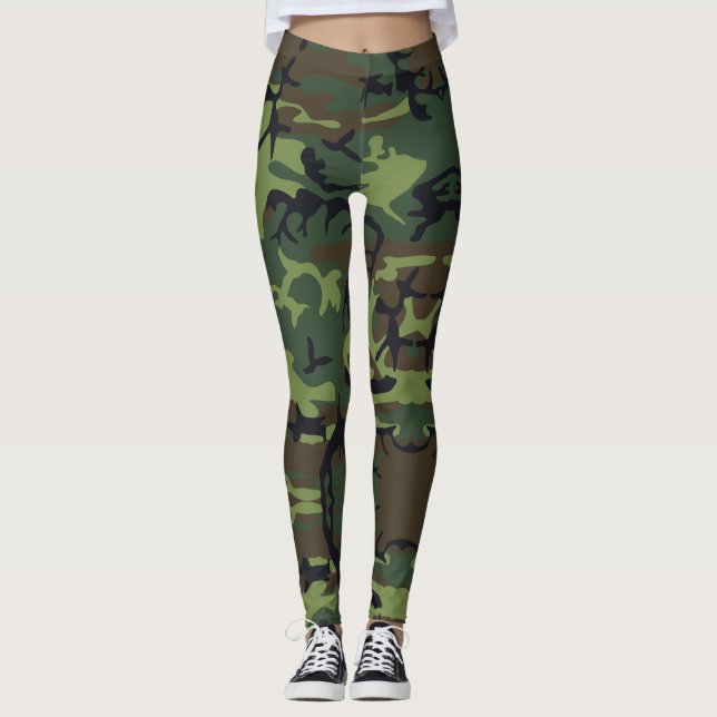 Green camo leggings (Front)