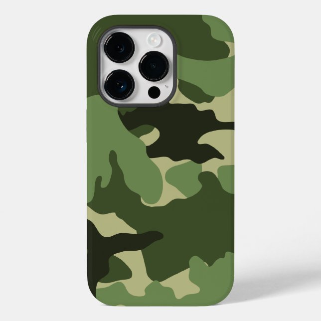 Green Camo Military Camouflage Pattern Background Case-Mate iPhone Case (Back)
