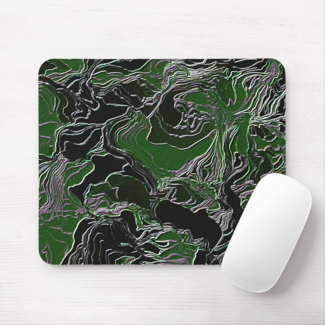 Green Camo   Mouse Pad (With Mouse)