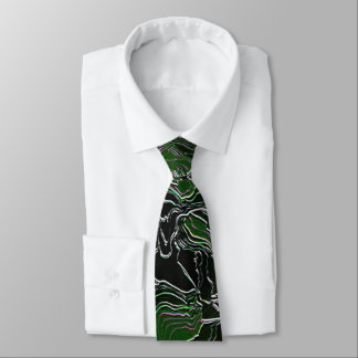 Green Camo Neck Tie