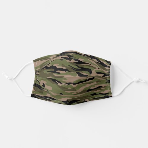 Green camo night cool camouflage pattern for him adult cloth face mask
